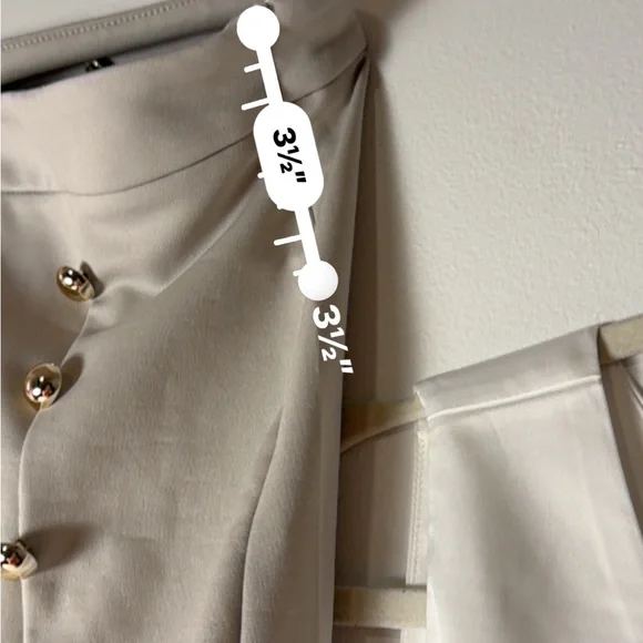 Chic Cream High-Waisted Skinny Pants - Picture 8 of 14